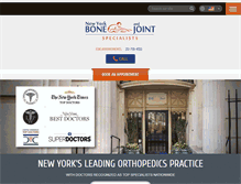 Tablet Screenshot of nyboneandjoint.com